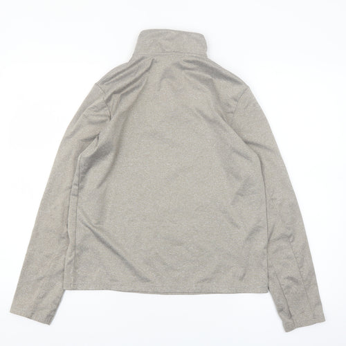 Crivit Boys Grey 1/4 Zip Long Sleeve Activewear Top 13-14 Years