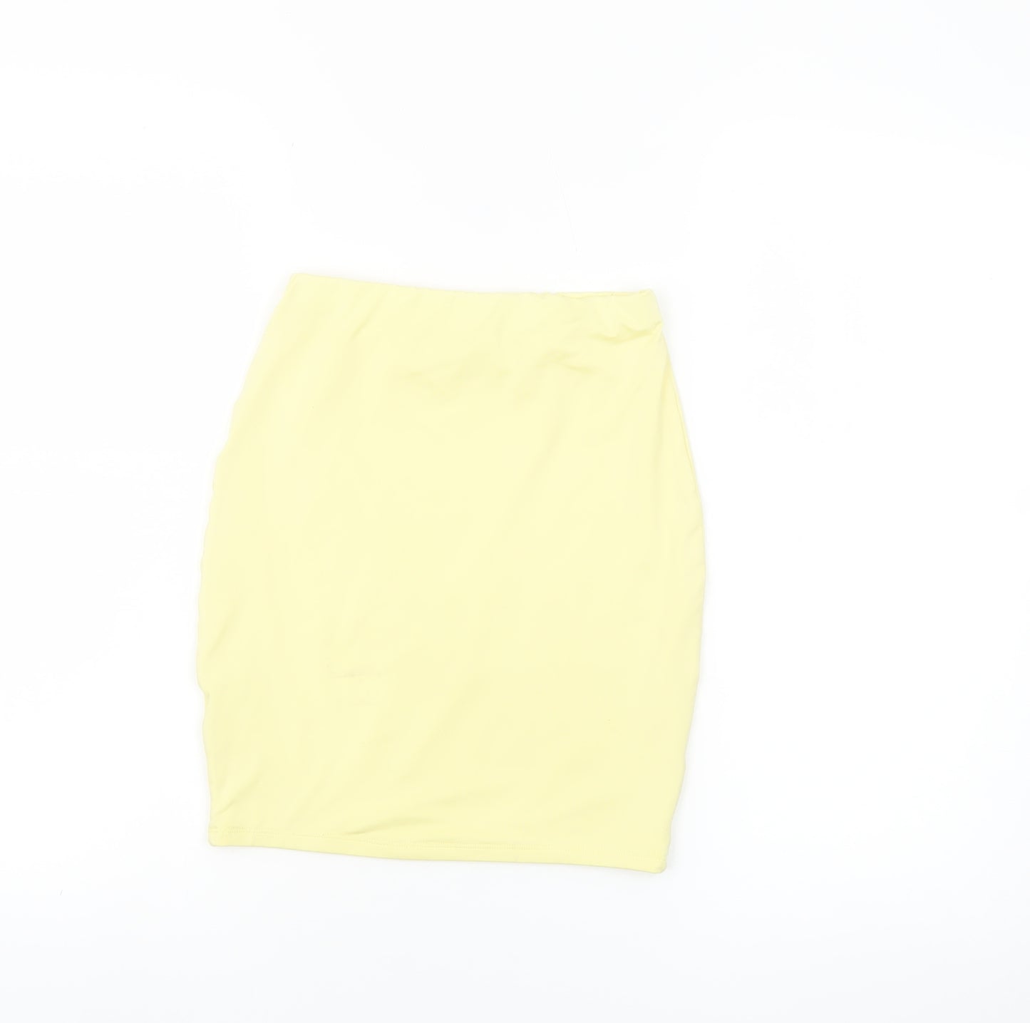 Oh Polly Women's Yellow High Waisted Pencil Skirt Size 6