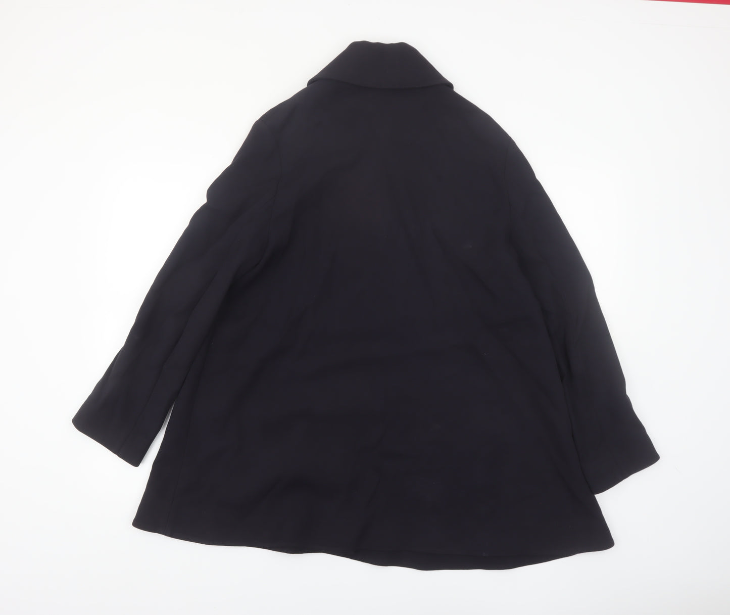 COS Womens Black Mid-Length Classic Overcoat Size 12