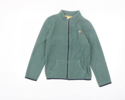 NKD Boys Green Fleece Basic Jacket 9-10 Years Full Zip Lightweight