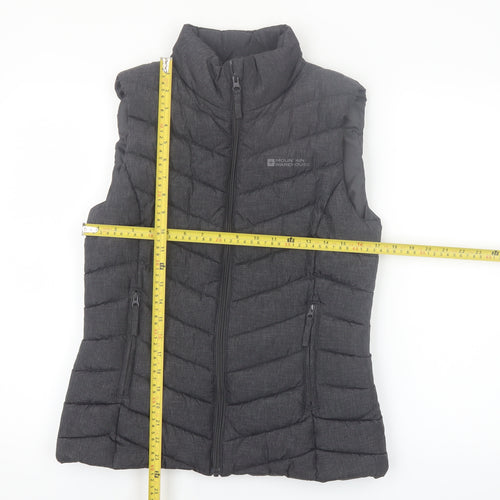 Mountain Warehouse Women Black Puffer Waistcoat Size 10 Sleeveless Lightweight