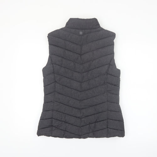 Mountain Warehouse Women Black Puffer Waistcoat Size 10 Sleeveless Lightweight