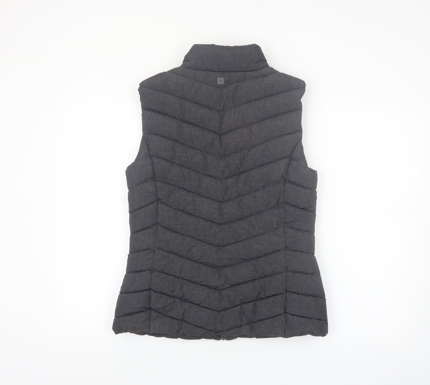Mountain Warehouse Women Black Puffer Waistcoat Size 10 Sleeveless Lightweight