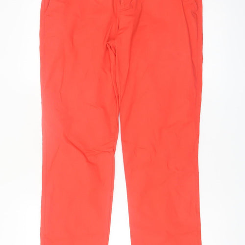 Calvin Klein Golf Men's Red Chino Trousers W32 L31 Cotton Blend