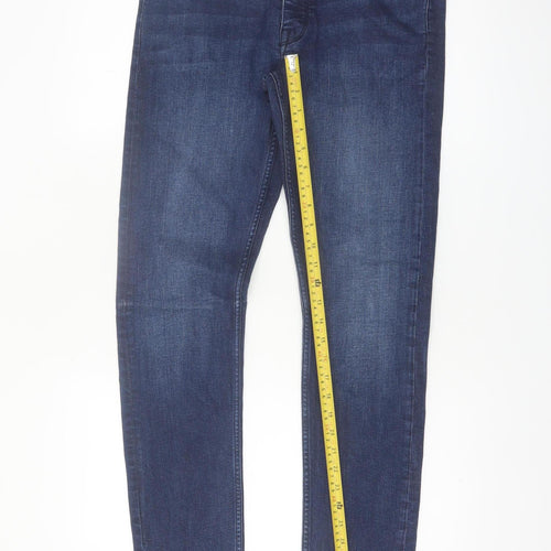 Burton Menswear Blue Slim Fit Stretch Skinny Jeans 32R