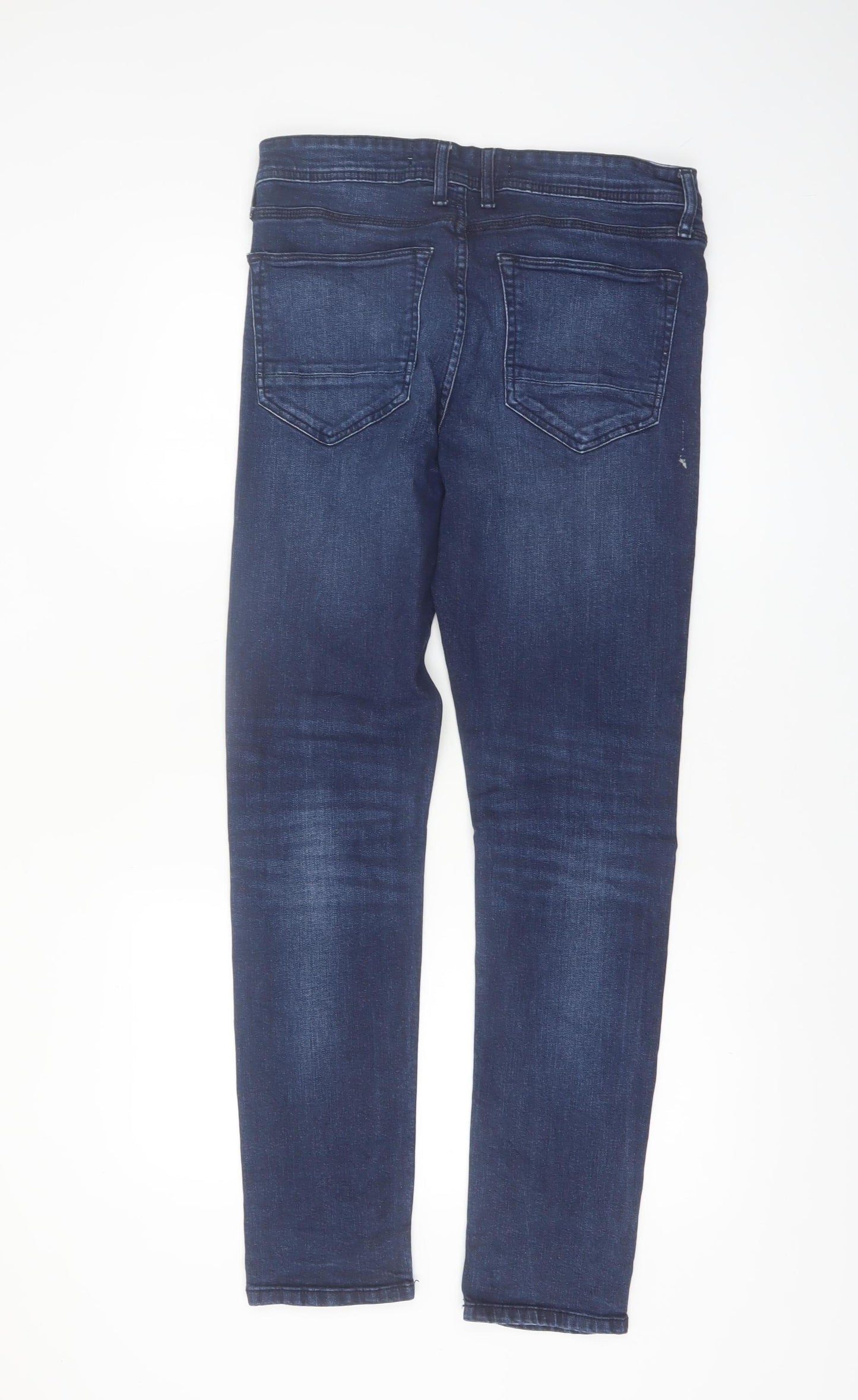 Burton Menswear Blue Slim Fit Stretch Skinny Jeans 32R