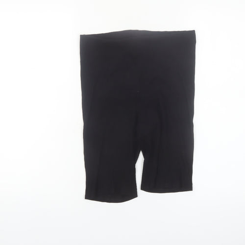 H&M Womens Black S Biker Shorts Viscose Stretch Comfort Fit