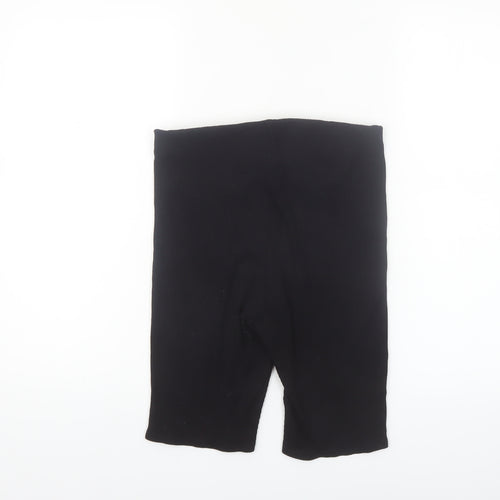 H&M Womens Black S Biker Shorts Viscose Stretch Comfort Fit