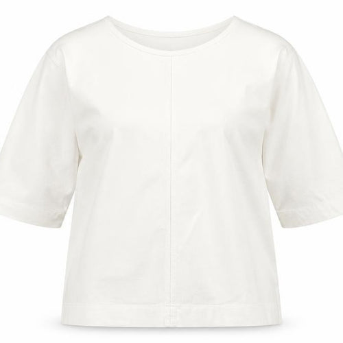 Carolyn Donnelly Women’s White 3/4 Sleeve Cotton T-Shirt UK 10