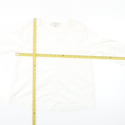 Carolyn Donnelly Women’s White 3/4 Sleeve Cotton T-Shirt UK 10