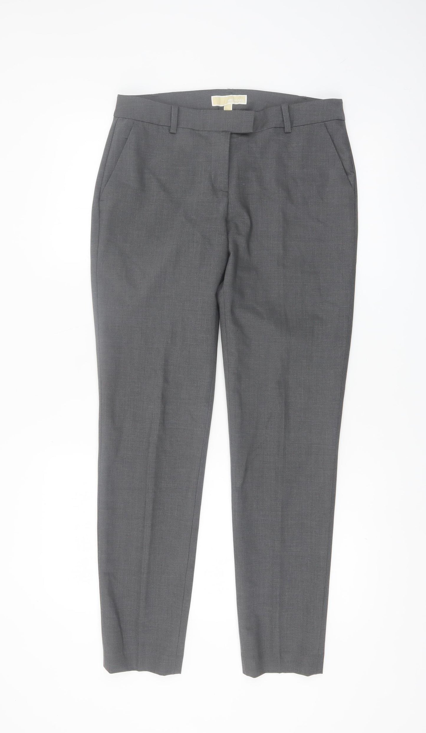 Michael Kors Womens Grey Slim Fit Dress Pants Size 4