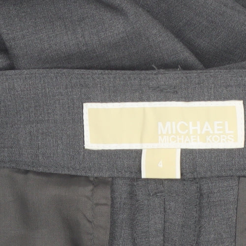Michael Kors Womens Grey Slim Fit Dress Pants Size 4