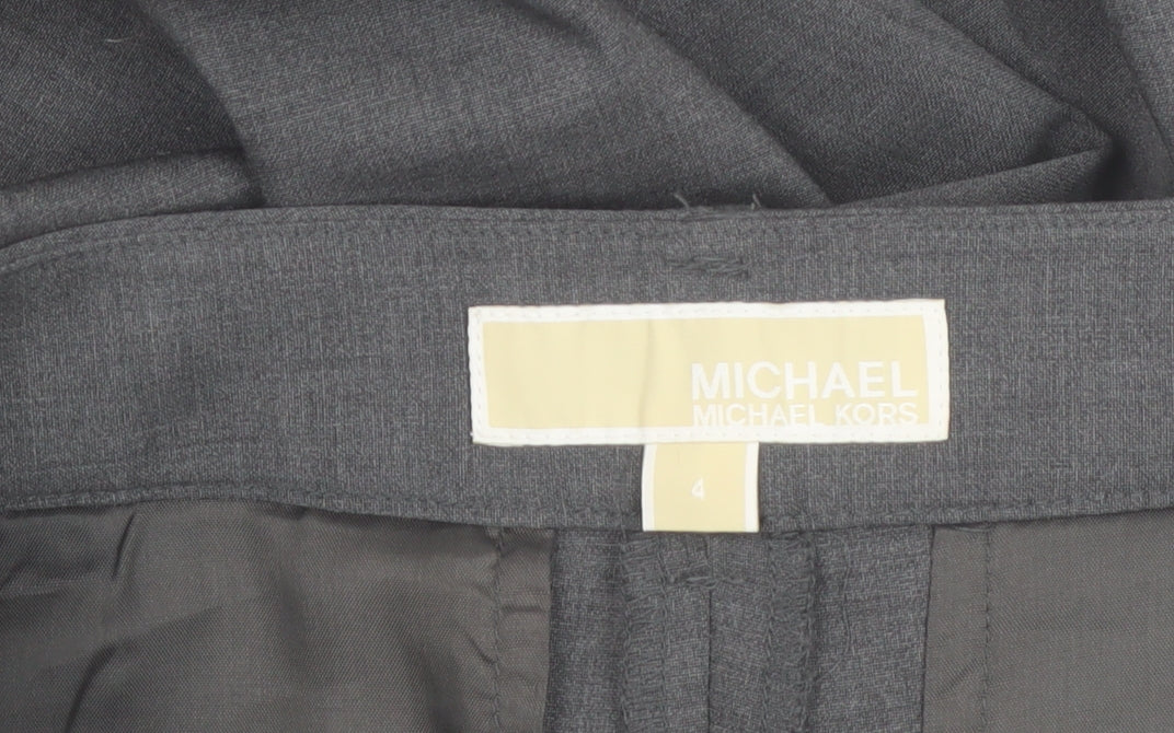 Michael Kors Womens Grey Slim Fit Dress Pants Size 4
