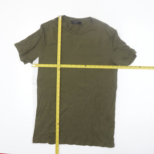 Religion London Men's Green Crew Neck Short Sleeve T-Shirt Size M