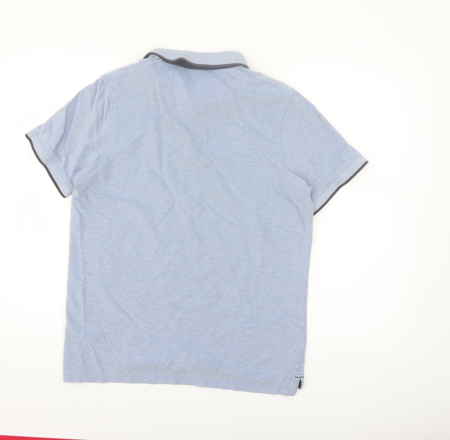 Jack & Jones Premium Blue Cotton Men's Polo Shirt Size L