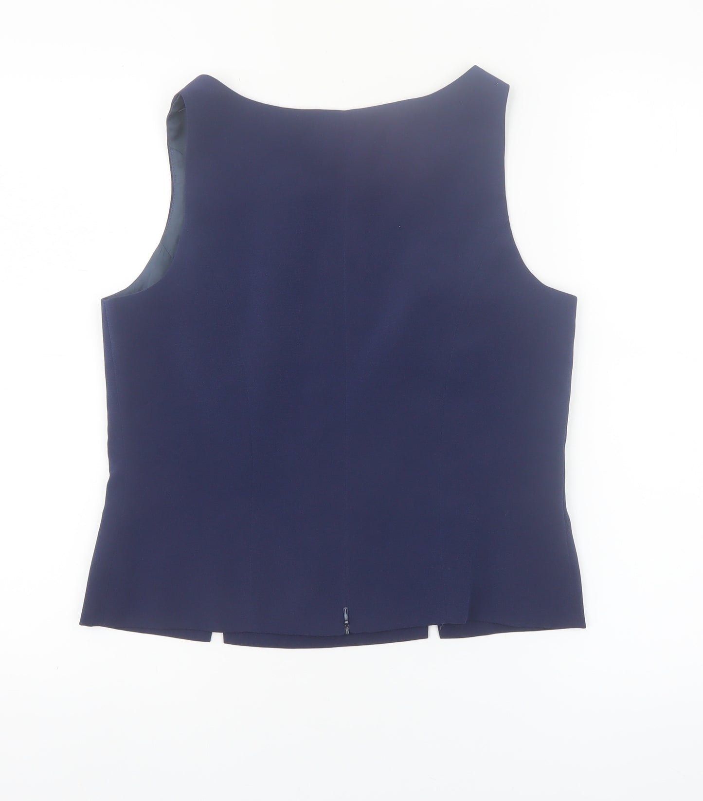 Le Soir Women’s Blue Sleeveless Formal Blouse Size 10