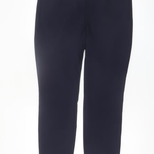 Savida Women’s Navy Slim Fit Cropped Trousers Size 14