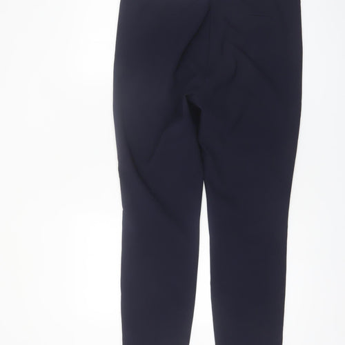 Savida Women’s Navy Slim Fit Cropped Trousers Size 14