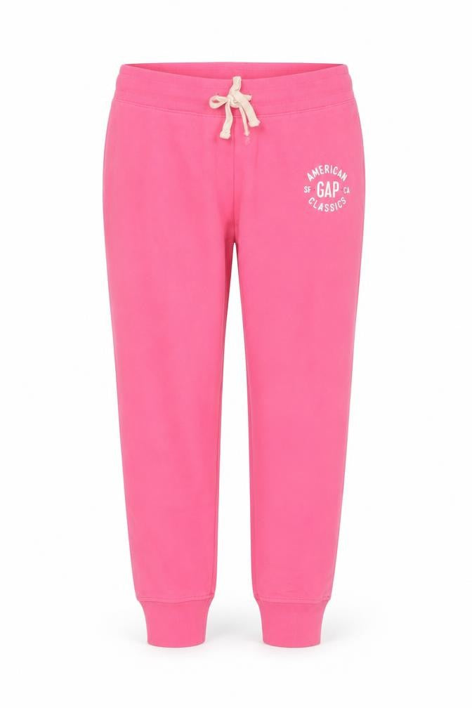 Gap Women’s Pink Jogger Sweatpants M Fleece Cotton Comfort Fit