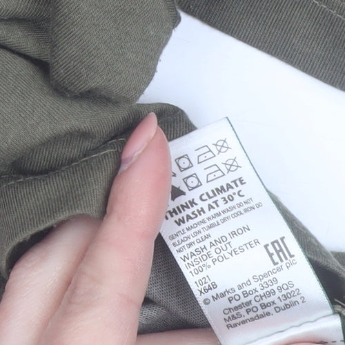 Marks and Spencer Women’s Green Star Print Crew Neck T-Shirt Size 10