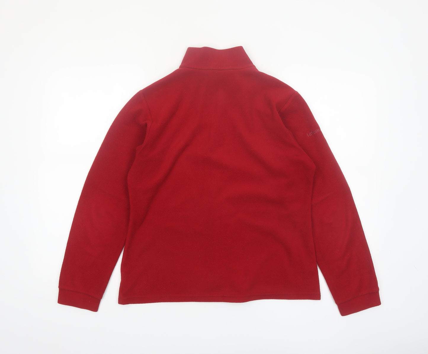 Lafuma Women Red Fleece 1/4 Zip Pullover Sweatshirt UK 12