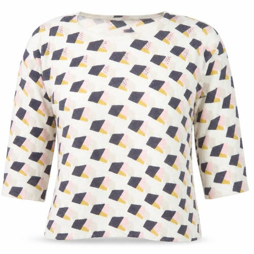 Paco Boutique Women’s Multicoloured Geometric Knit Jumper Size 10