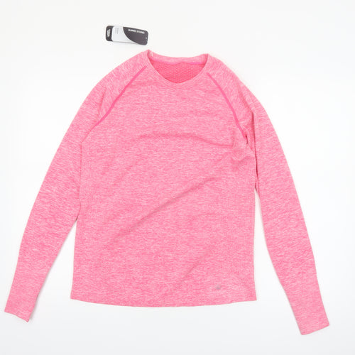 Dunnes Stores Womens Bright Pink Long Sleeve Active T-Shirt Size M