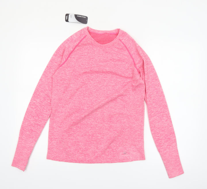 Dunnes Stores Womens Bright Pink Long Sleeve Active T-Shirt Size M