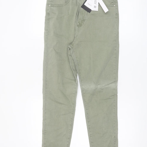 Stradivarius Womens Green High Waist Skinny Jeans Size 12