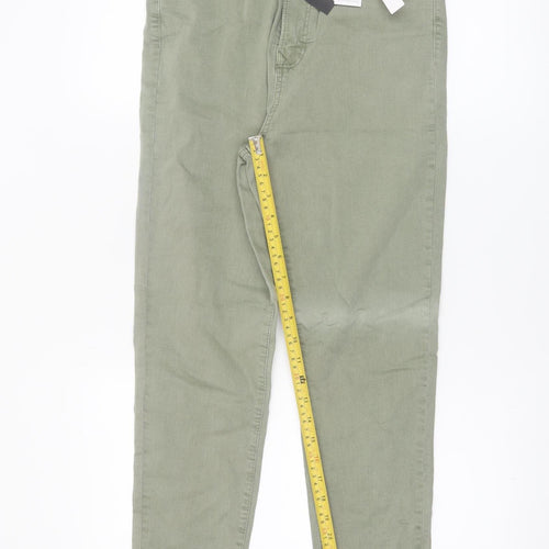 Stradivarius Womens Green High Waist Skinny Jeans Size 12