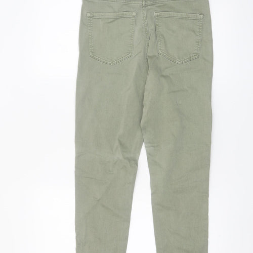 Stradivarius Womens Green High Waist Skinny Jeans Size 12