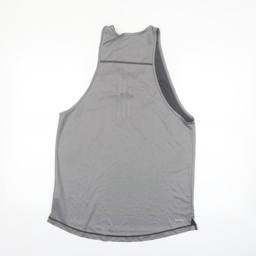 Adidas Men’s Grey Aeroready Primeblue Sleeveless Training Tank M
