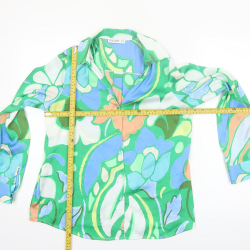 Gallery Women's Multicoloured Floral Blouse UK 10