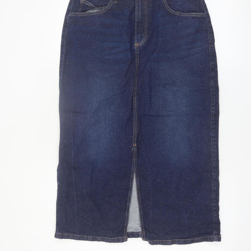 Dunnes Stores Women’s Blue Denim Midi Pencil Skirt Size 10