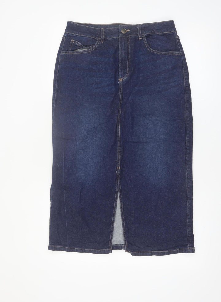 Dunnes Stores Women’s Blue Denim Midi Pencil Skirt Size 10