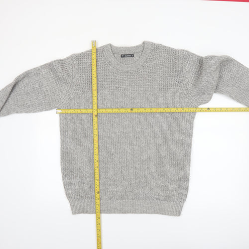 Dunnes Men’s Grey Crew Neck Chunky Knit Pullover Jumper Size L