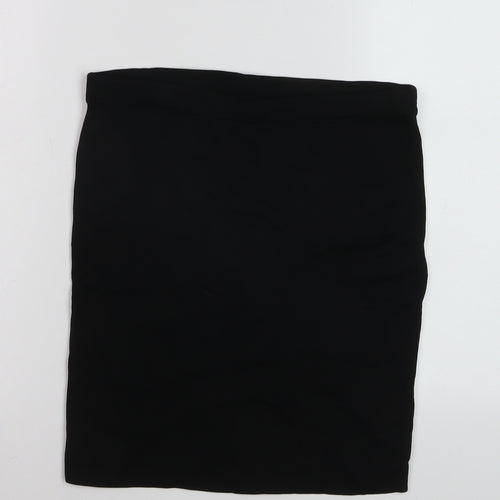 Willow & Thread Women's Black XS Stretch Pencil Skirt