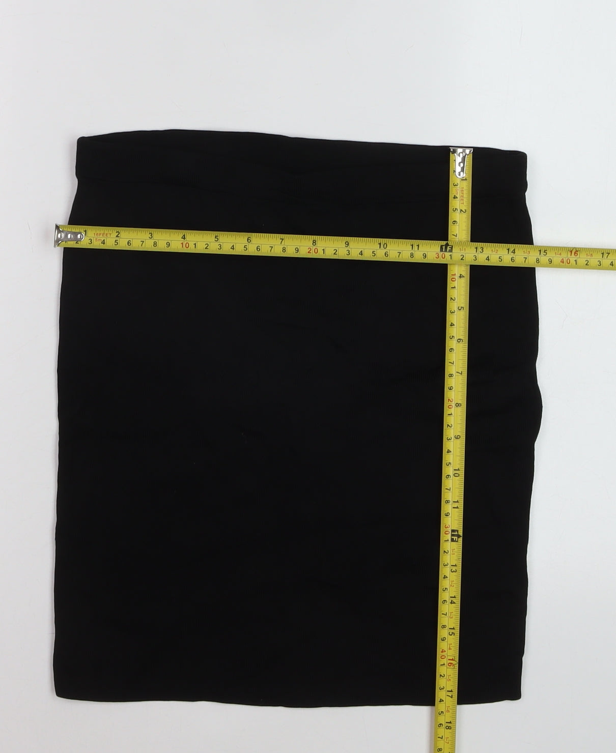 Willow & Thread Women's Black XS Stretch Pencil Skirt