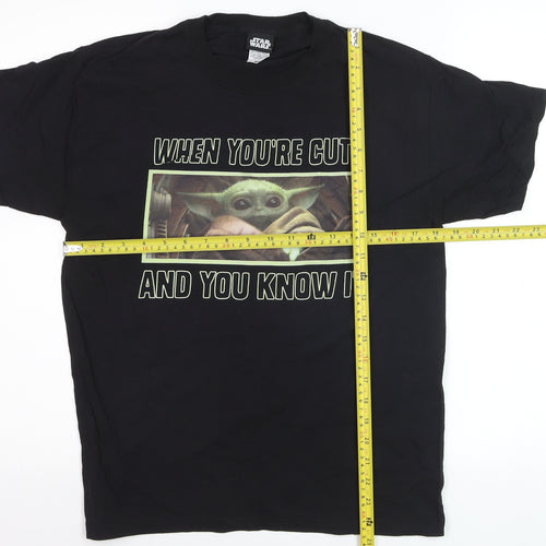 Star Wars Men’s Black Crew Neck Short Sleeve Graphic T-Shirt M