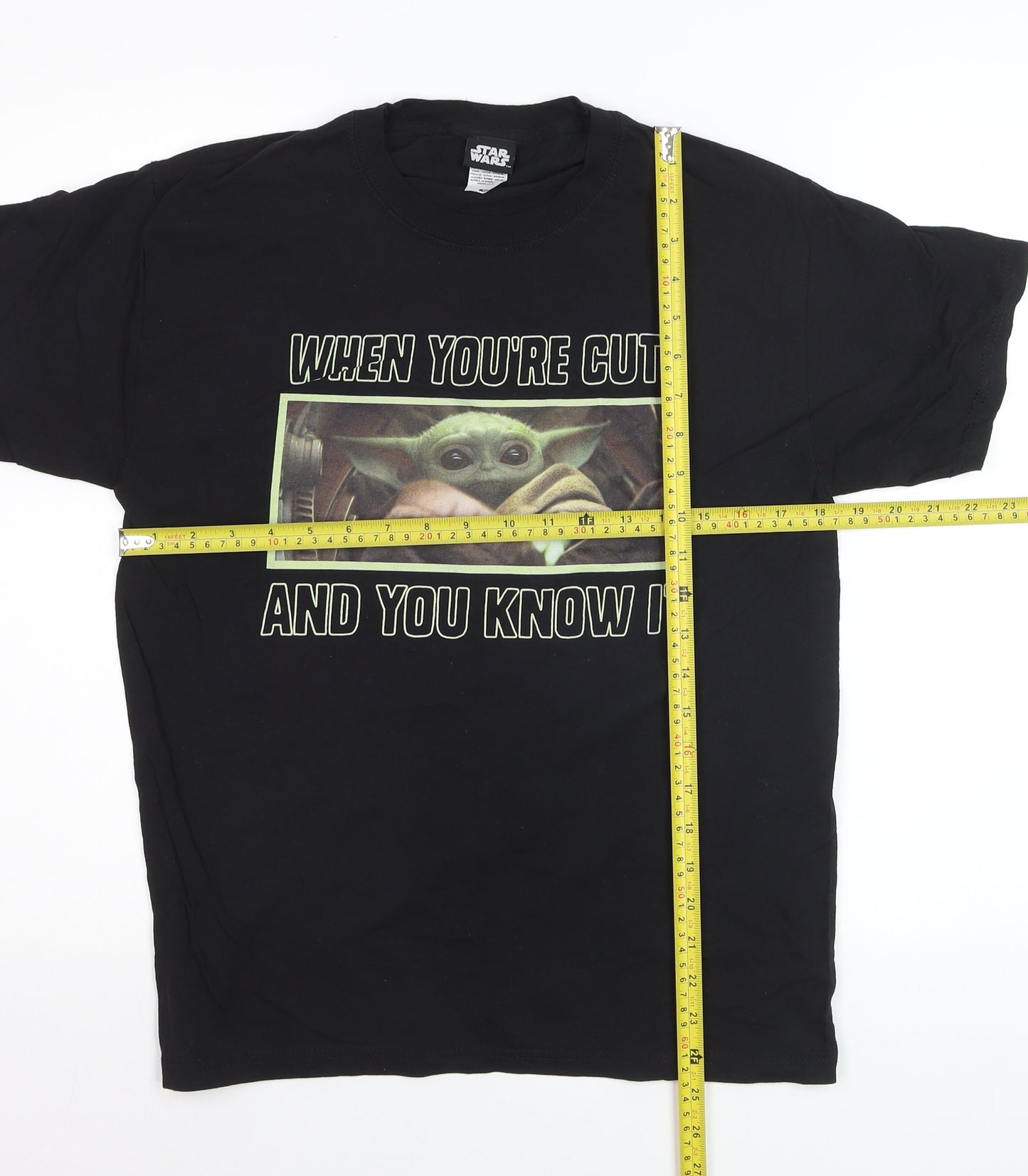 Star Wars Men’s Black Crew Neck Short Sleeve Graphic T-Shirt M