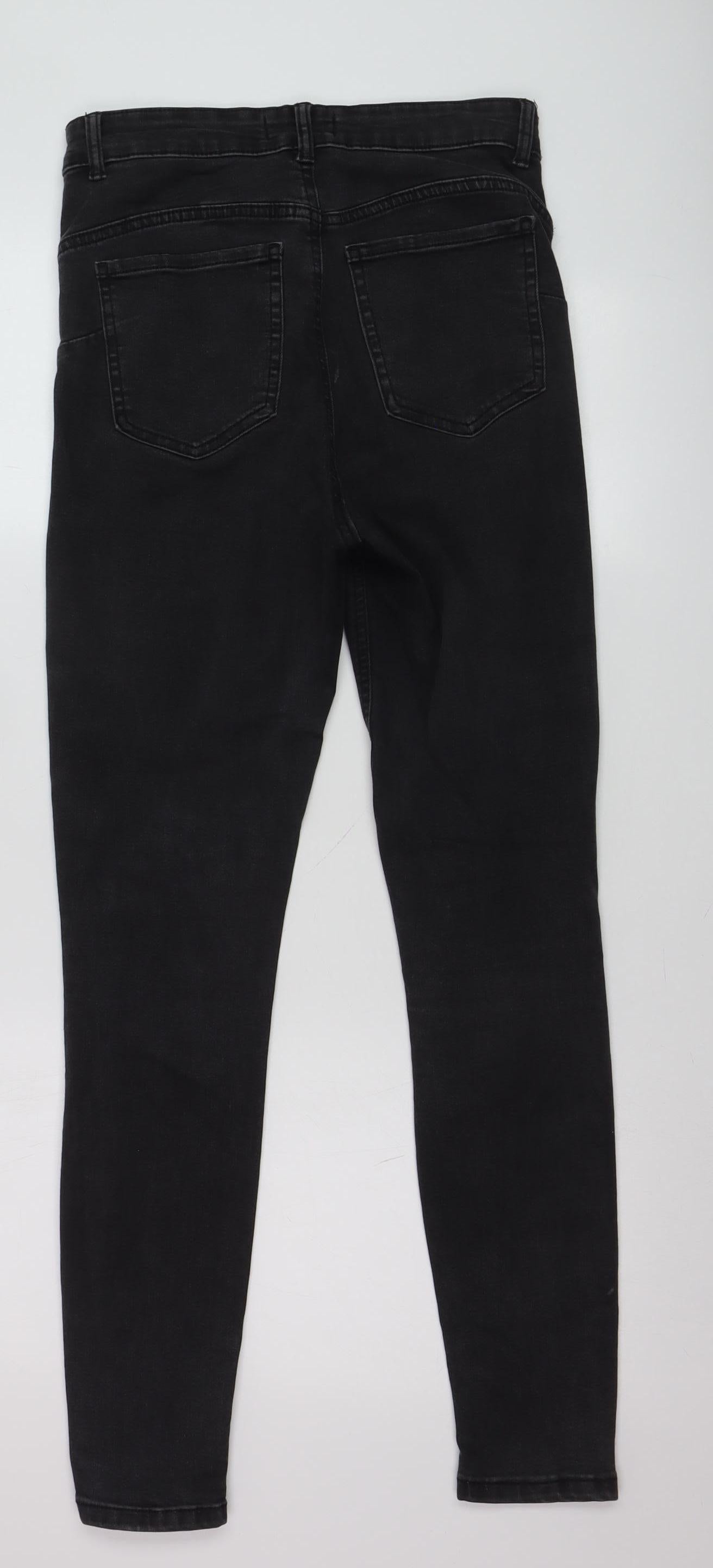 Primark Women Black Skinny Stretch Jeans Size 10 Regular