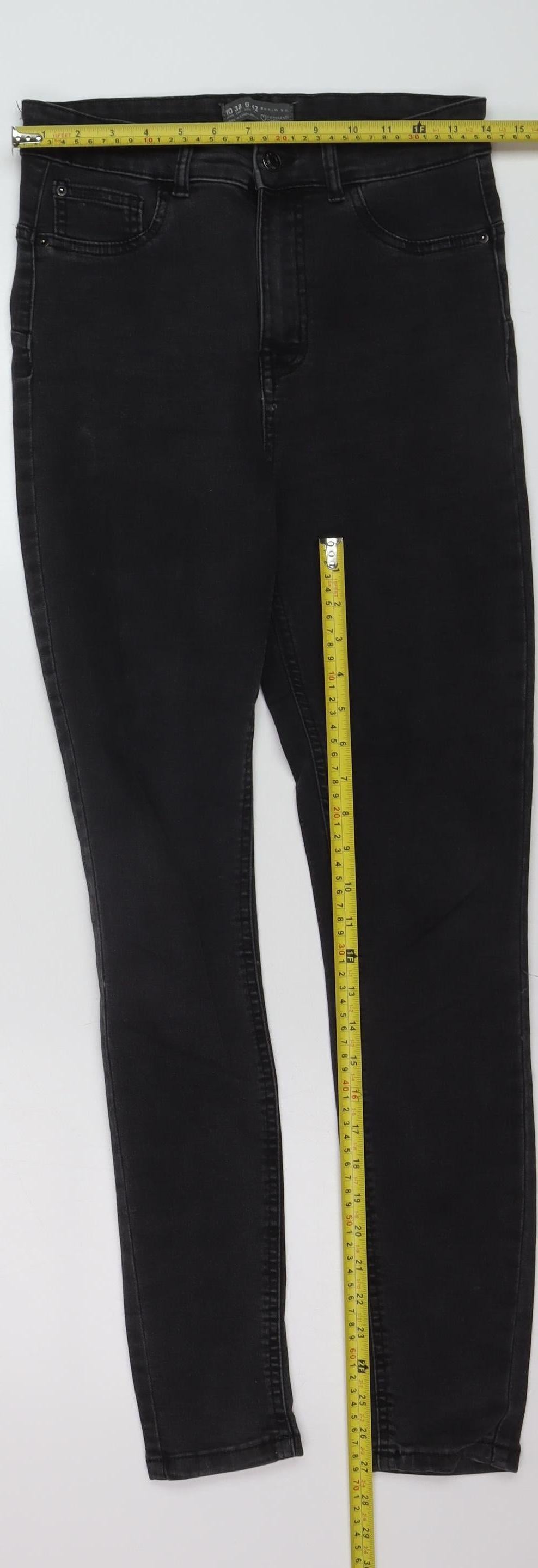 Primark Women Black Skinny Stretch Jeans Size 10 Regular