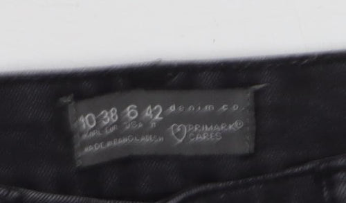 Primark Women Black Skinny Stretch Jeans Size 10 Regular