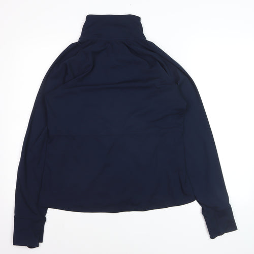 Jockey Men's Blue L Track Jacket Full Zip Stretch Athletic Fit