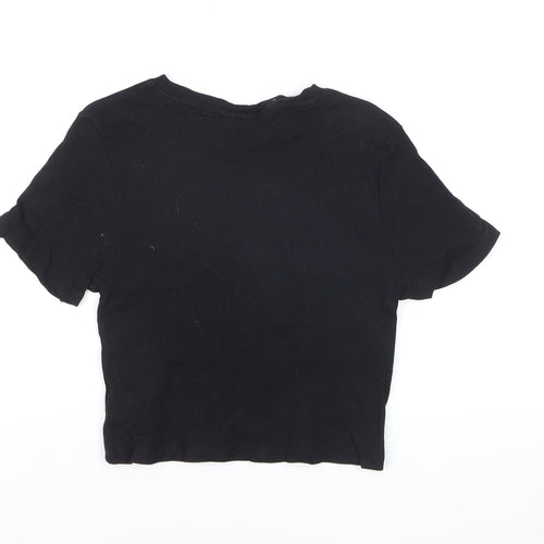 Primark Women’s Black Cropped Billie Eilish T-Shirt Size L