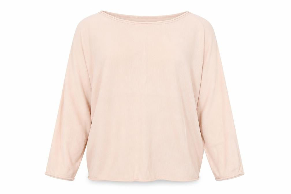 Front view of Vero Moda Women Beige Cotton Knit jumper Medium