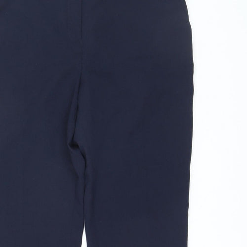 Dunnes Women's Blue Size 14 Tailored Straight Trousers