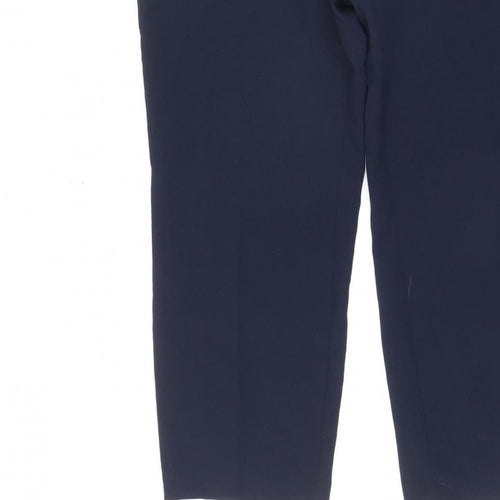 Dunnes Women's Blue Size 14 Tailored Straight Trousers