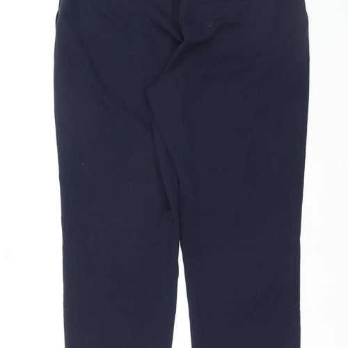 Dunnes Women's Blue Size 14 Tailored Straight Trousers