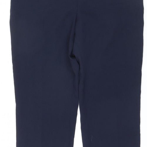 Dunnes Women's Blue Size 14 Tailored Straight Trousers
